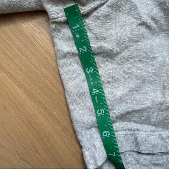 Garnet Hill Linen Shorts Drawstring Waist  7 Inch Medium Coastal Beach Summer - Picture 6 of 7